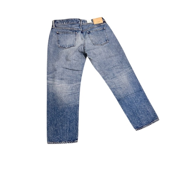 NWT Moussy Vintage Blue Arden Tapered Leg denim Jeans button fly Japan size 32 - Picture 3 of 11